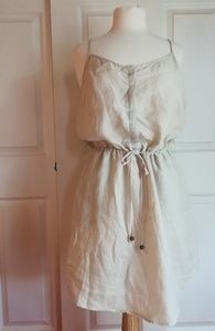 Cynthia Rowley Linen Cinched Waist Dress